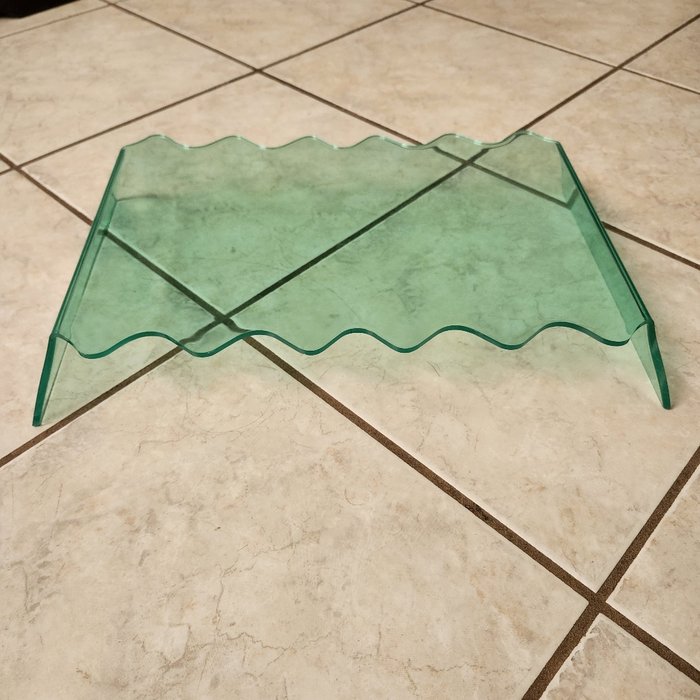 Green Clear Plastic Laptop Stand Tray Office Desk